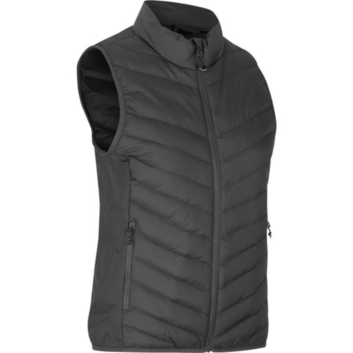 Stretch dame bodywarmer silver