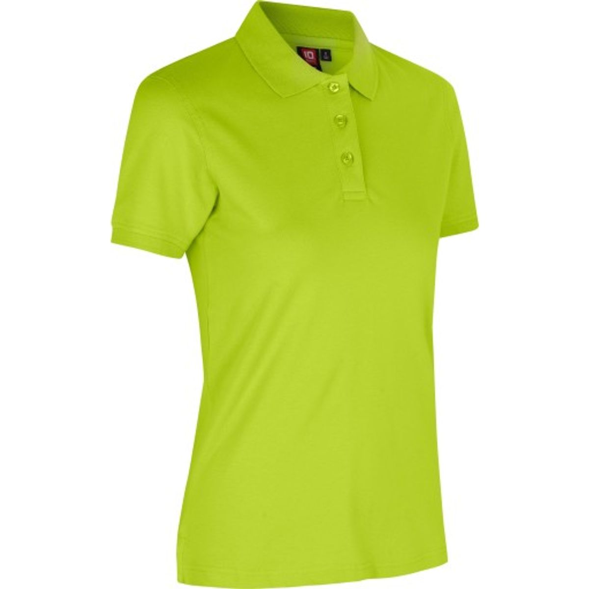 STRETCH POLOSHIRT DAME LIME 3X