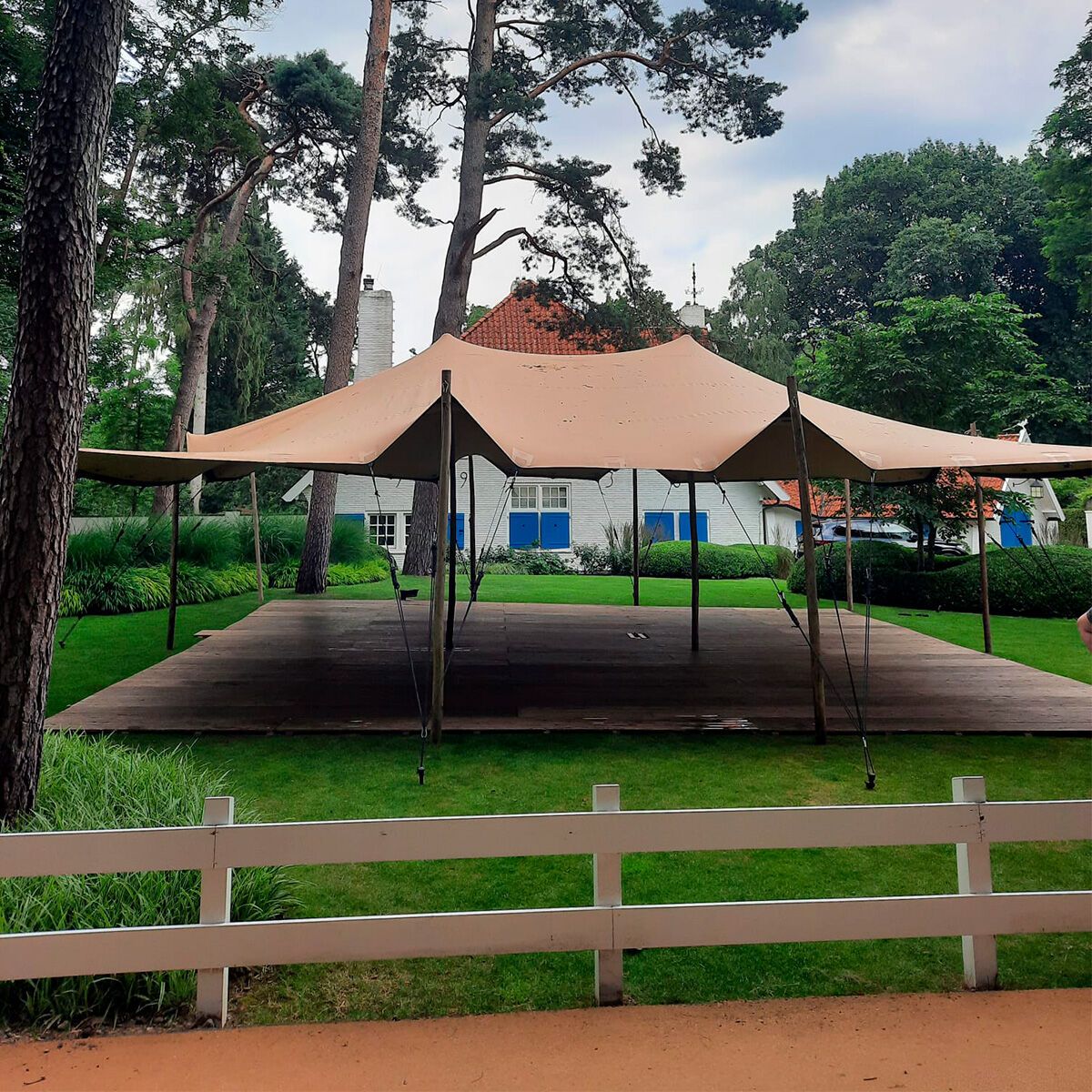 Stretch Tent - 6x12m dug - Komplet - Sand