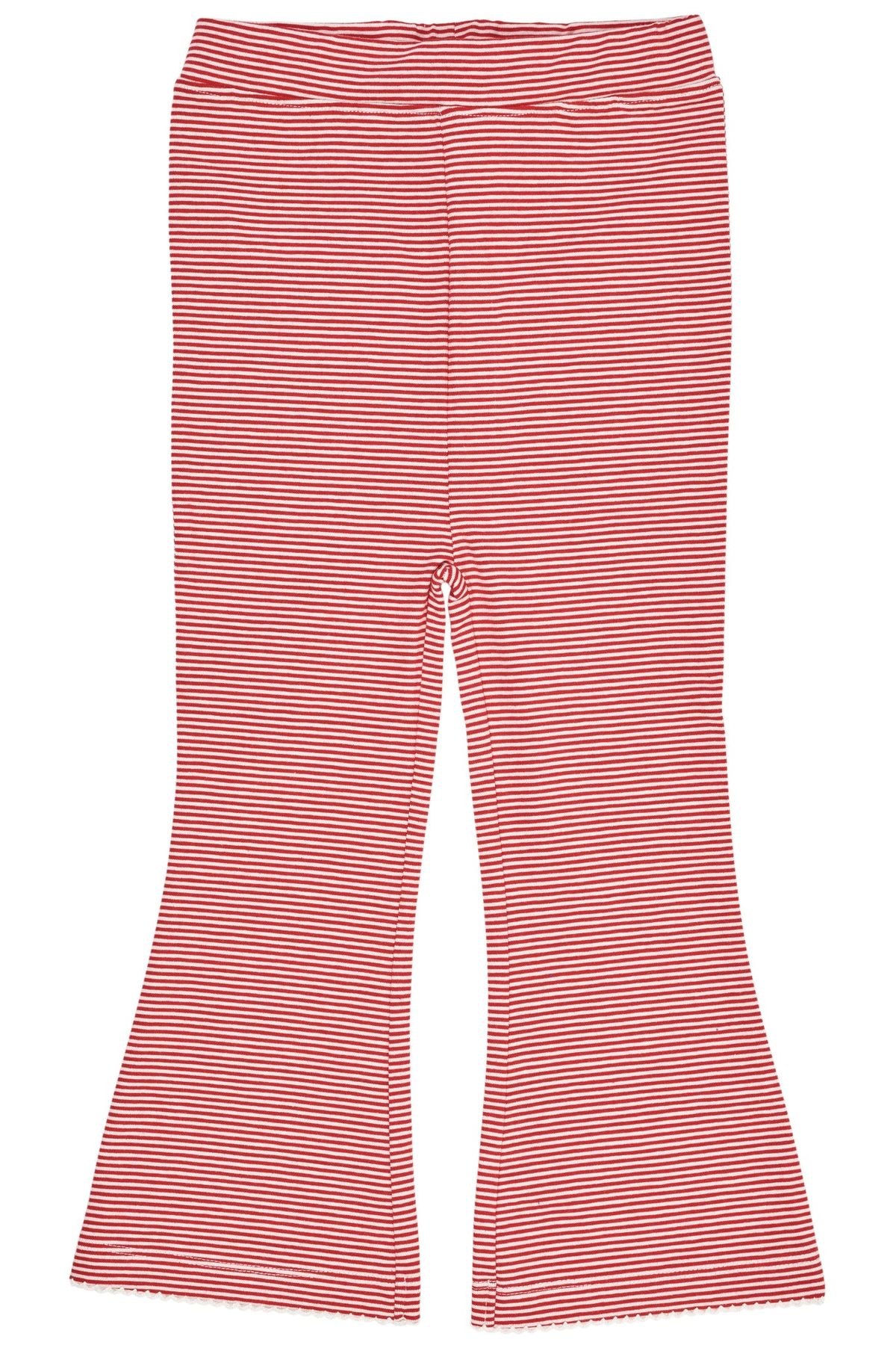 STRIBET TROMPET BUKSER - RED/CREAM STRIPE - RED/CREAM STRIPE / 86