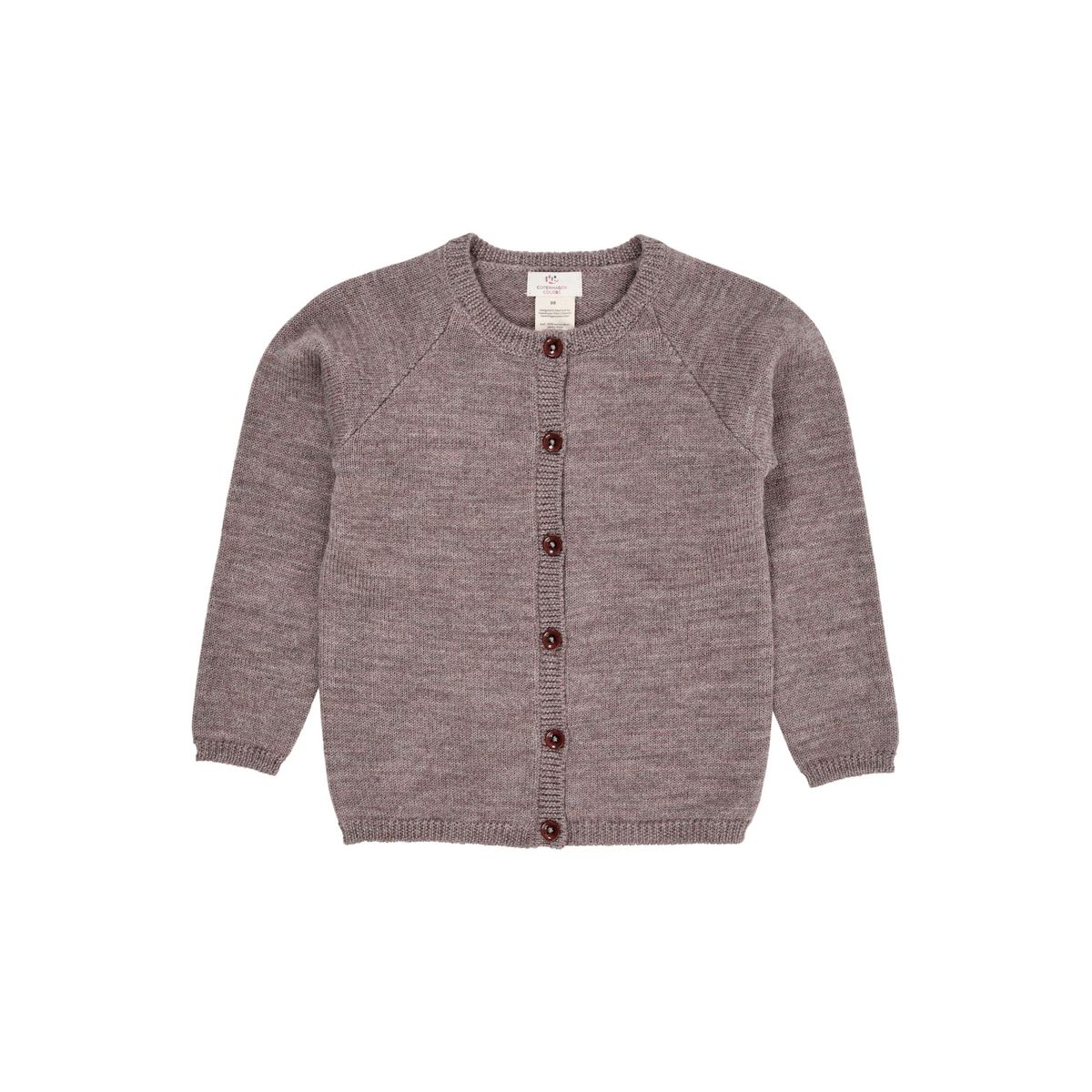 STRIKKET CARDIGAN I MERINOULD - NATURAL MELANGE - NATURAL MELANGE / 86