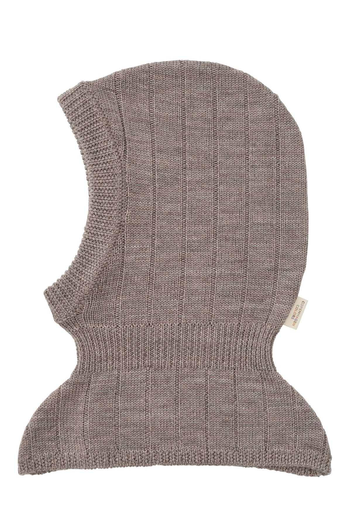 STRIKKET UNISEX ELEFANTHUE I MERINOULD - NATURAL MELANGE - NATURAL MELANGE / 36-38/0-1M