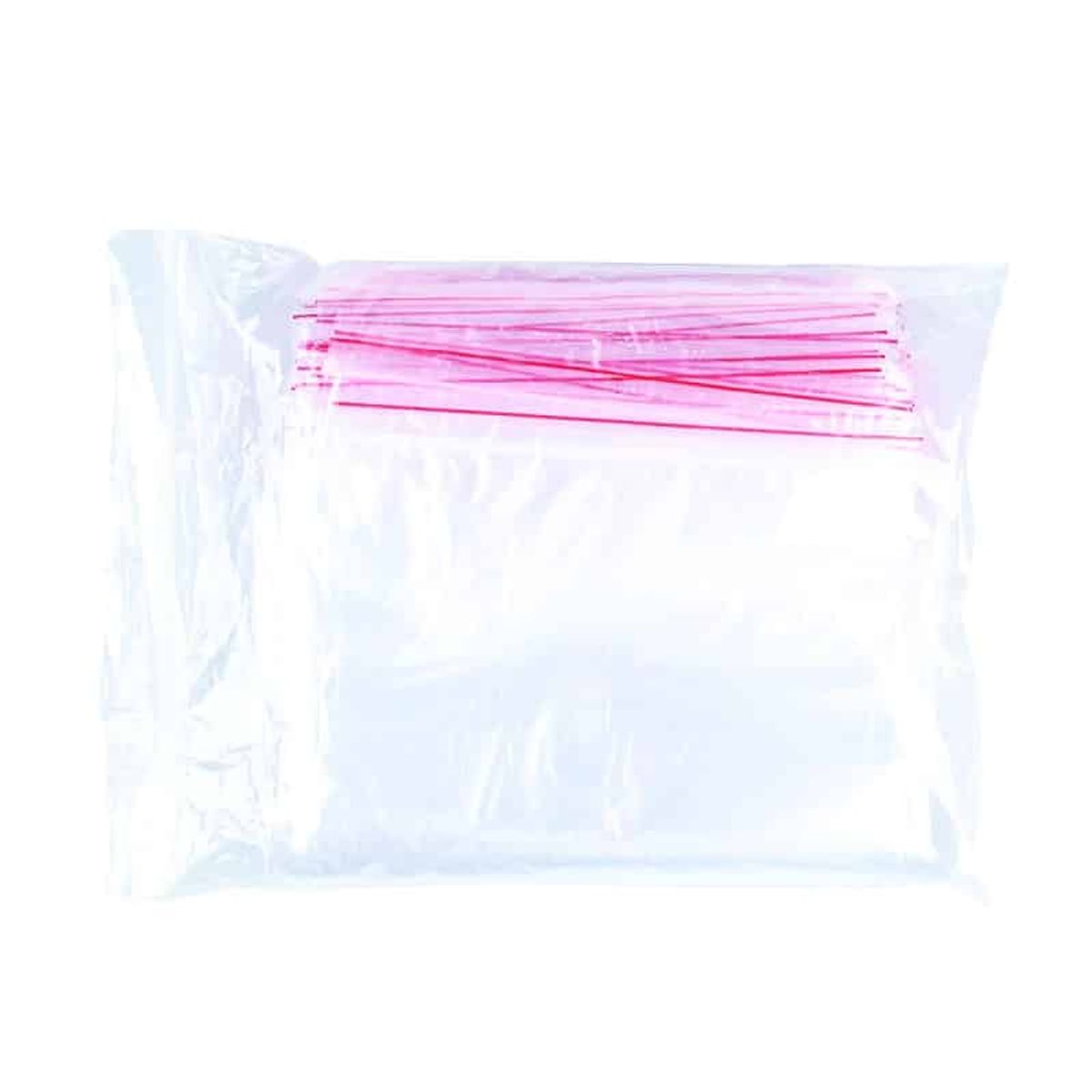 String bag transparent 150x250mm LDPE.