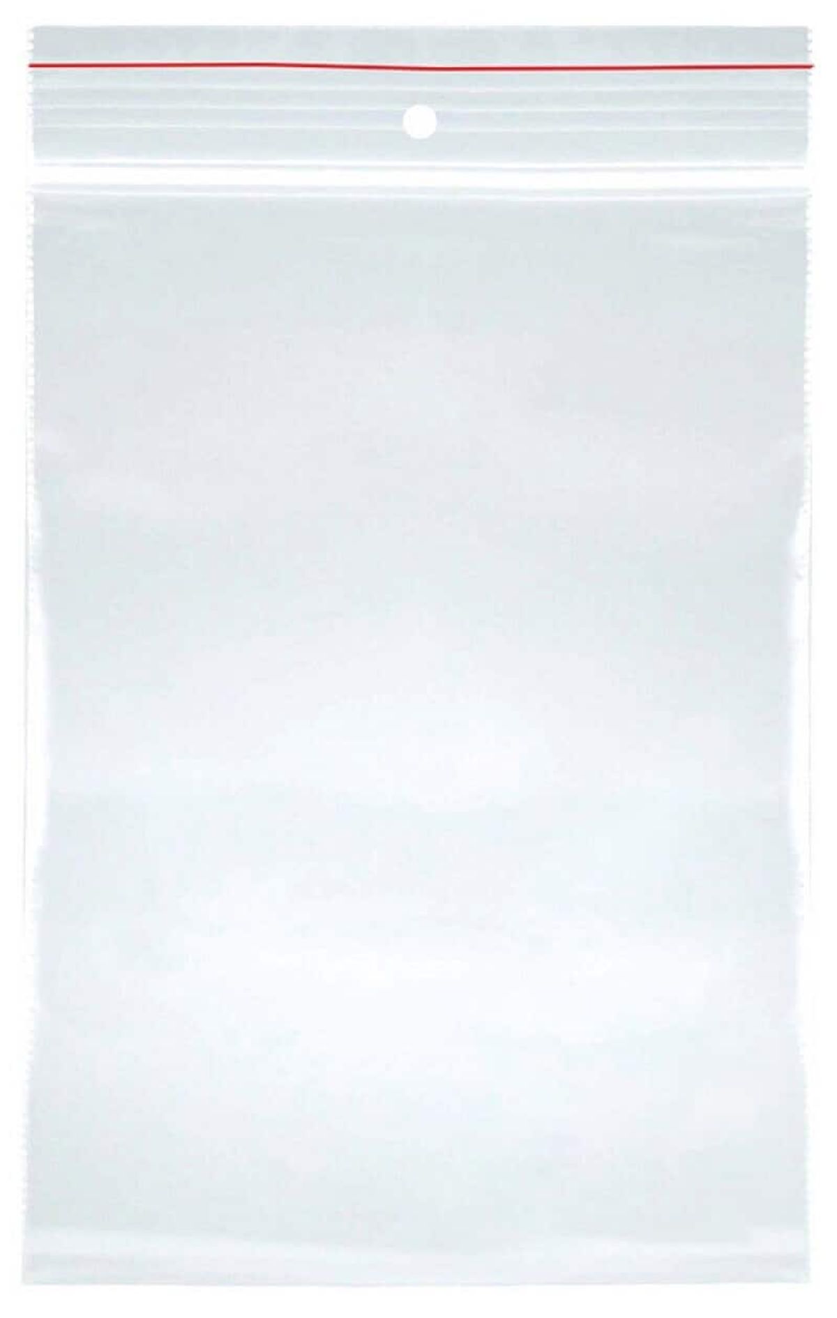 String bag transparent LDPE 100x120mm.