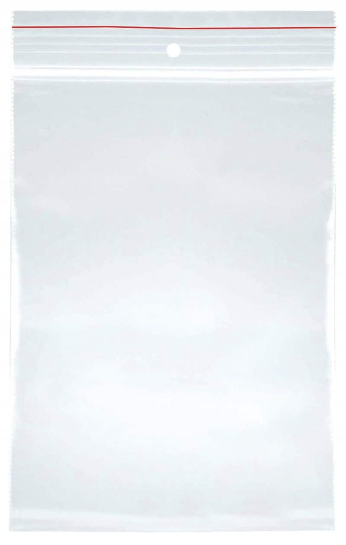 String bag transparent LDPE 100x200mm.