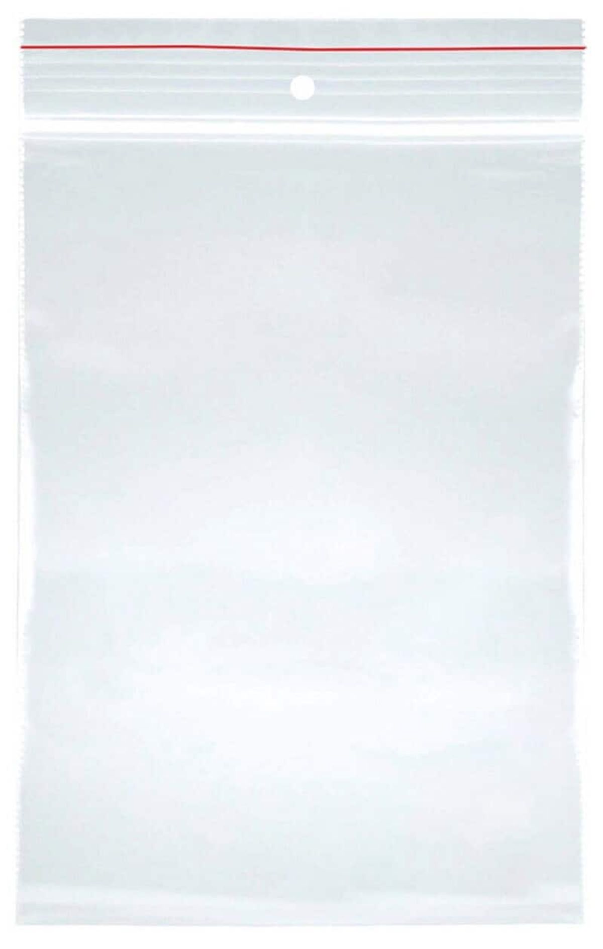 String bag transparent LDPE 190x250mm.