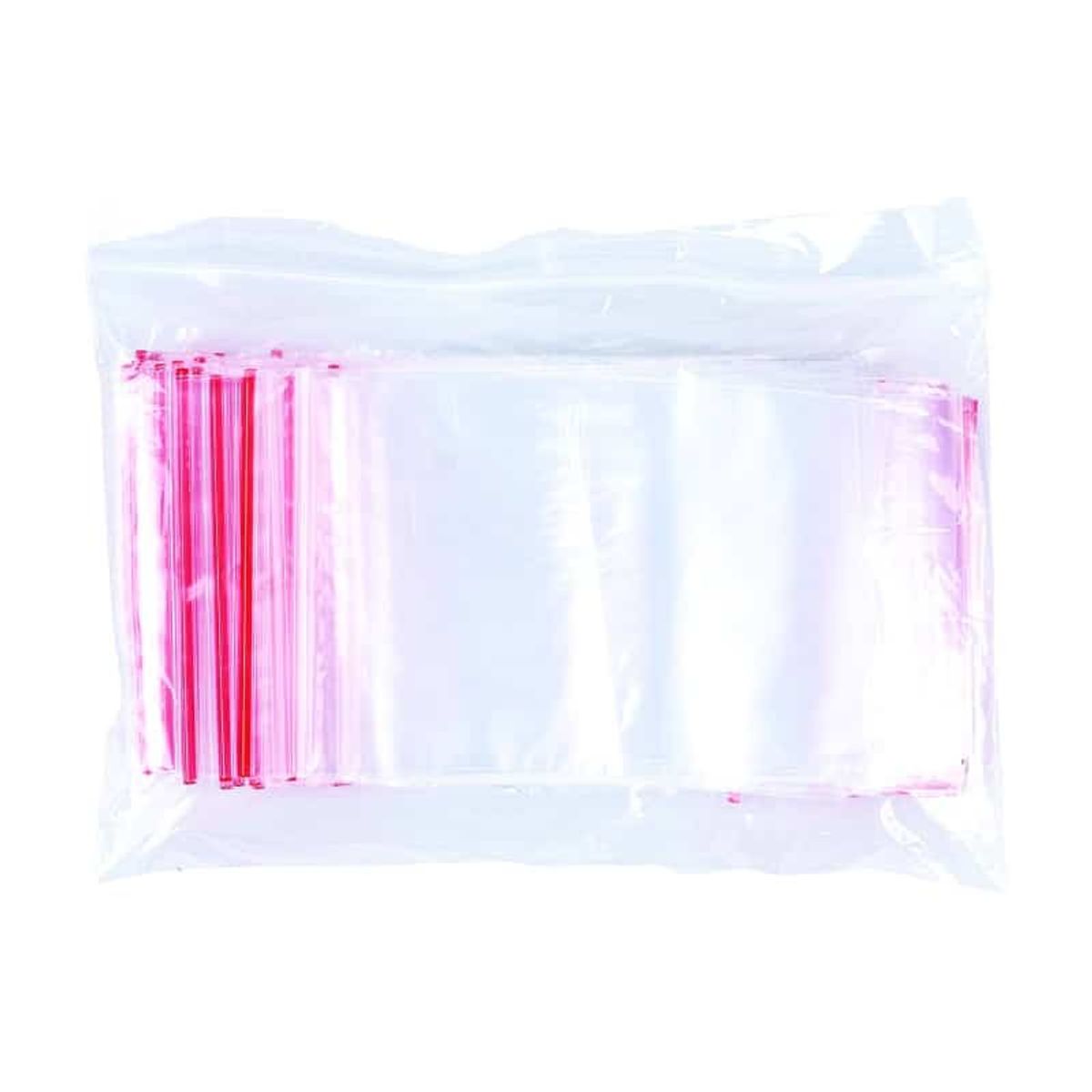 String bag transparent LDPE 70x100mm.