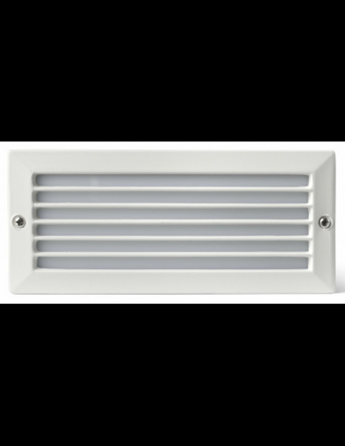 STRIPE Udendørs væglampe til indbygning i aluminium og polycarbonat 23,3 x 10 cm 5W SMD LED - Hvid/Hvid