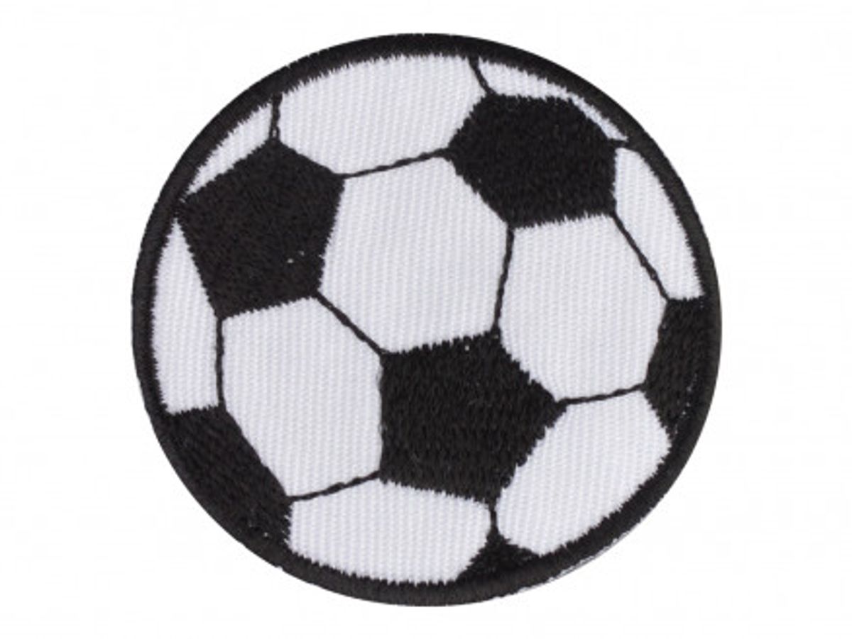 Strygemærke Fodbold 4,5cm - 1 stk