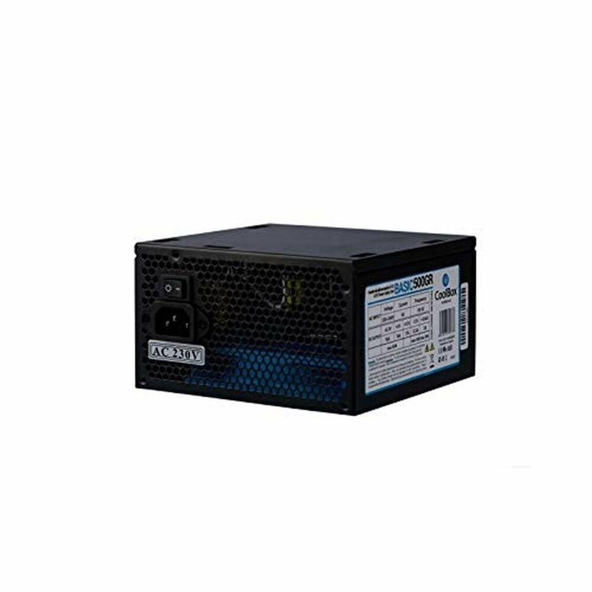 Strømforsyning CoolBox COO-FA500B-BKB ATX 500 W Sort Ø 12 cm x 1