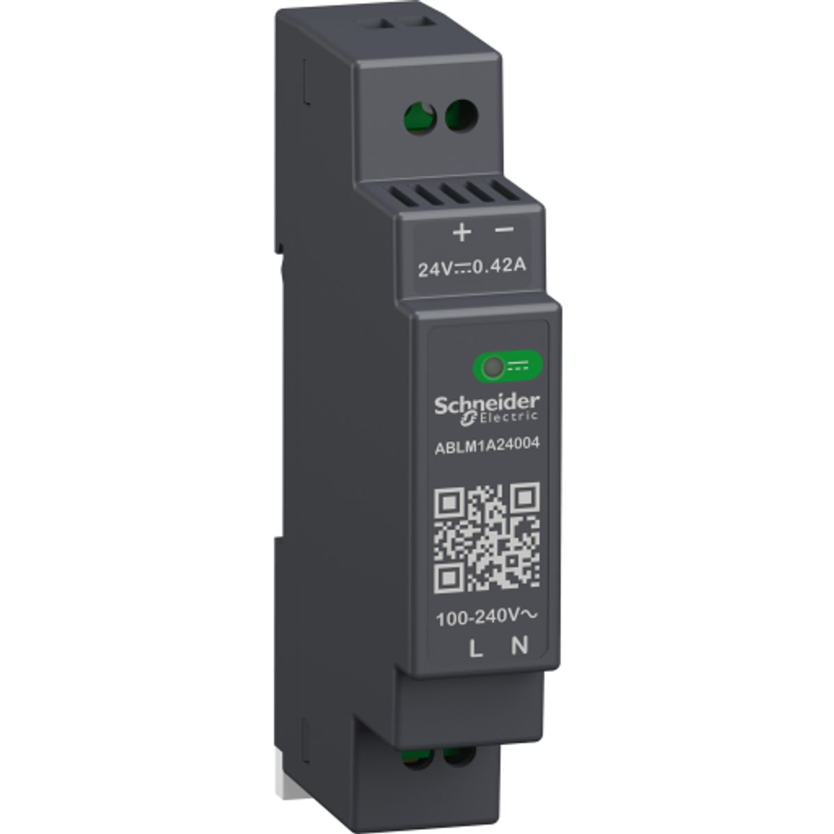 Strømforsyning Switch Mode 24V DC 0,4A modular, ABLM1A24004