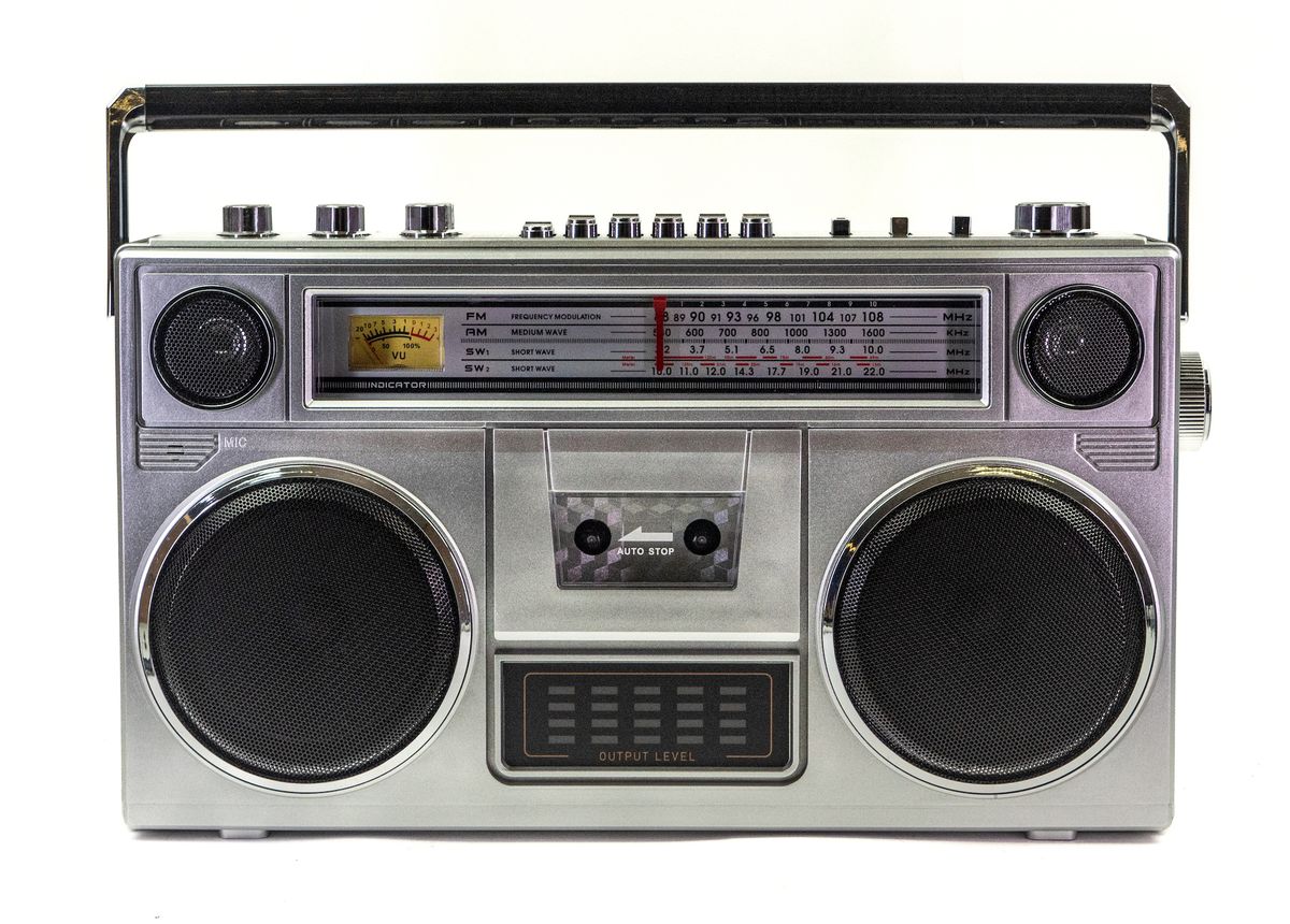 Studio 57 Ghettoblaster m. Bluetooth (Sølv)