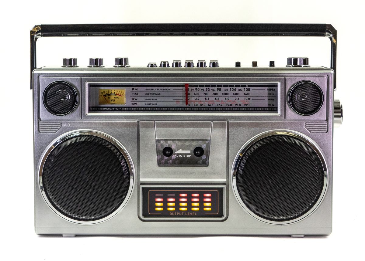 Studio 57 Ghettoblaster m. Bluetooth (Sølv)