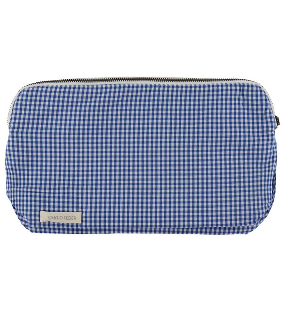 Studio Feder Toilettaske - 30x20x10 - Gingham Mini Blue