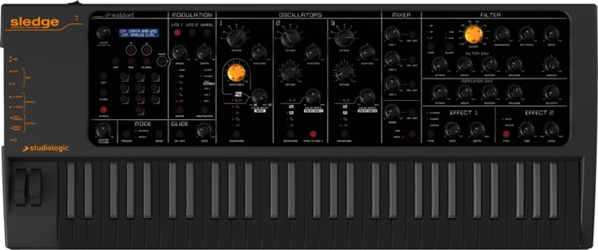 Studiologic Sledge 2.0 Black edition synthesizer