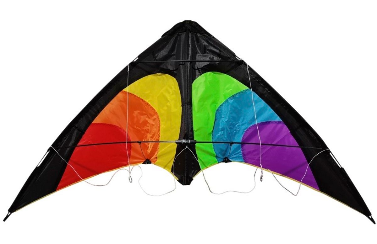 Stunt Rainbow drage til børn fra 6 år med 2 liner, 160 cm