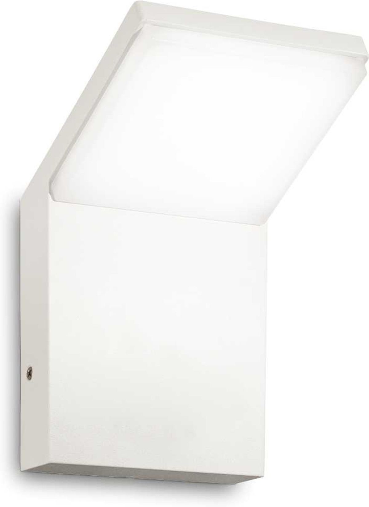 Style, Udendørs væglampe, LED 9W, LED, hvid/3000 kelvin, aluminium, metal, L100xH170xB105mm