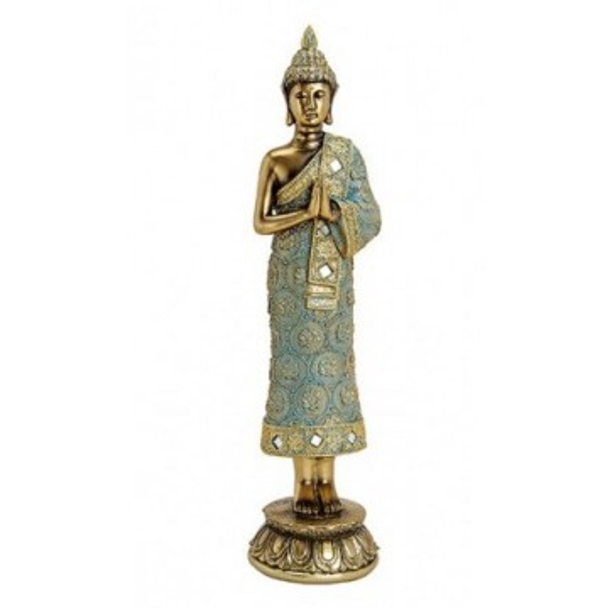 Stående Buddha Namaste - Thailanske Buddha statuer - GodKarmaShop