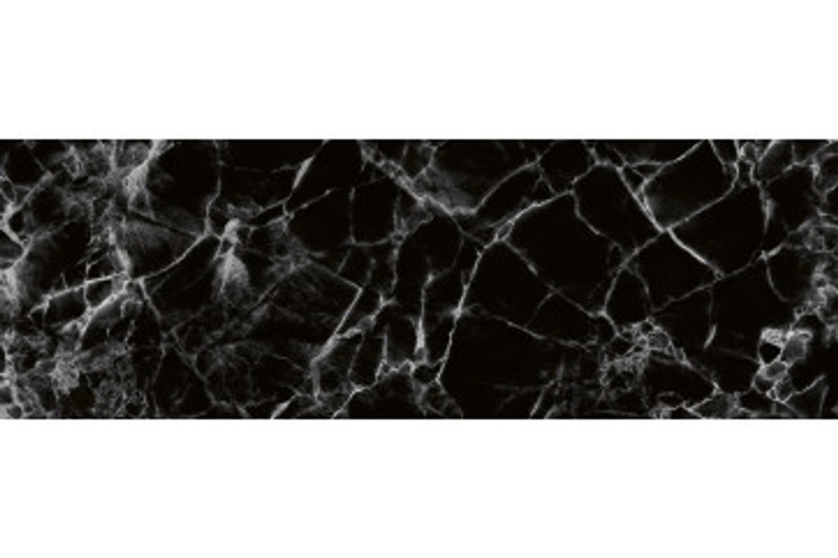 Stænkfolie til køkken - Black Marble Decorative Design