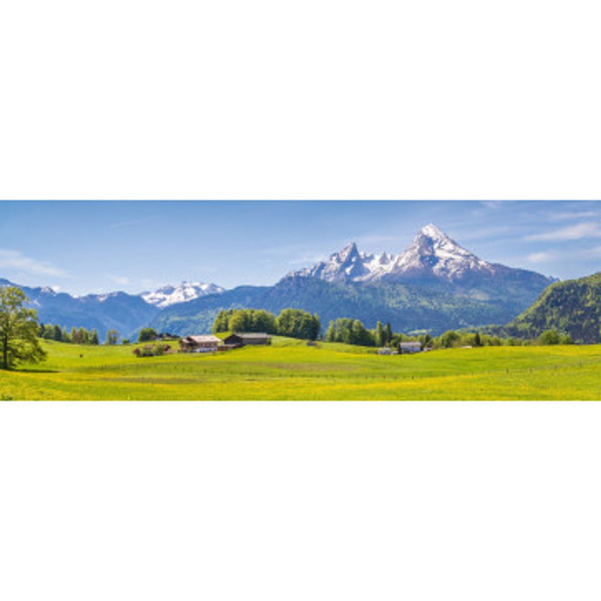 Stænkfolie til køkken - Idyllic Alpine View