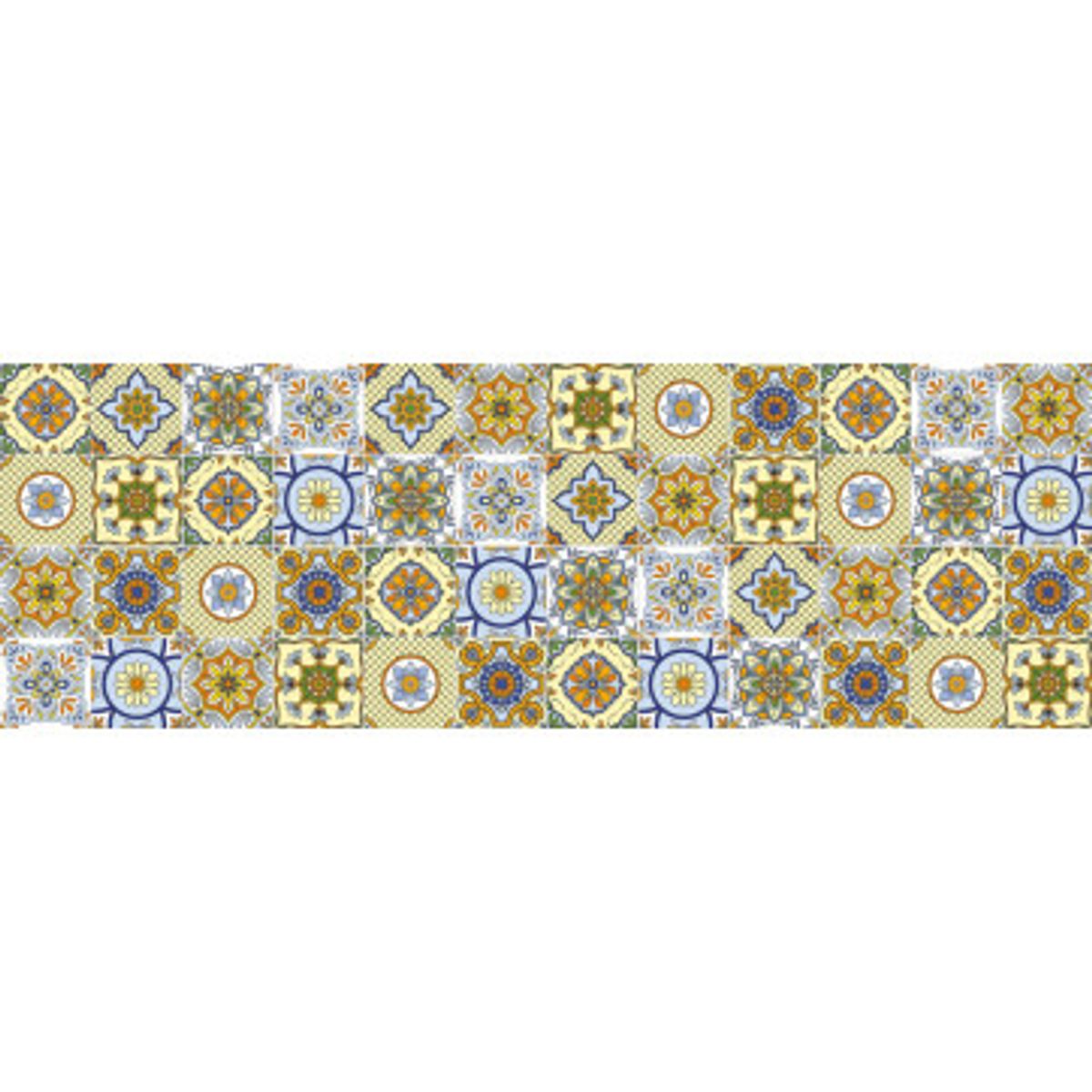 Stænkfolie til køkken - Ornamental Tiles Yellow