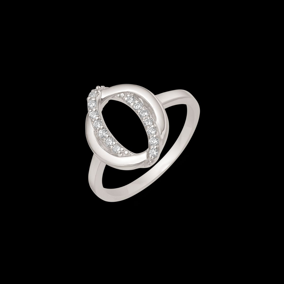 Støvring Design Rhodineret Sølv Ring 12254011