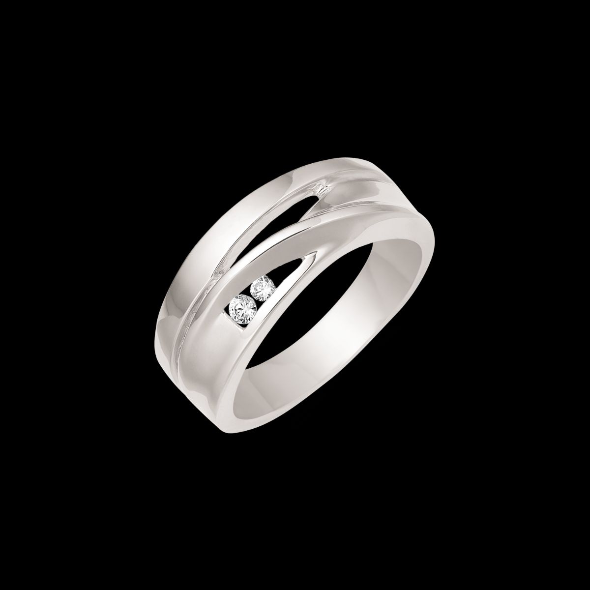 Støvring Design Rhodineret Sølv Ring 12254030