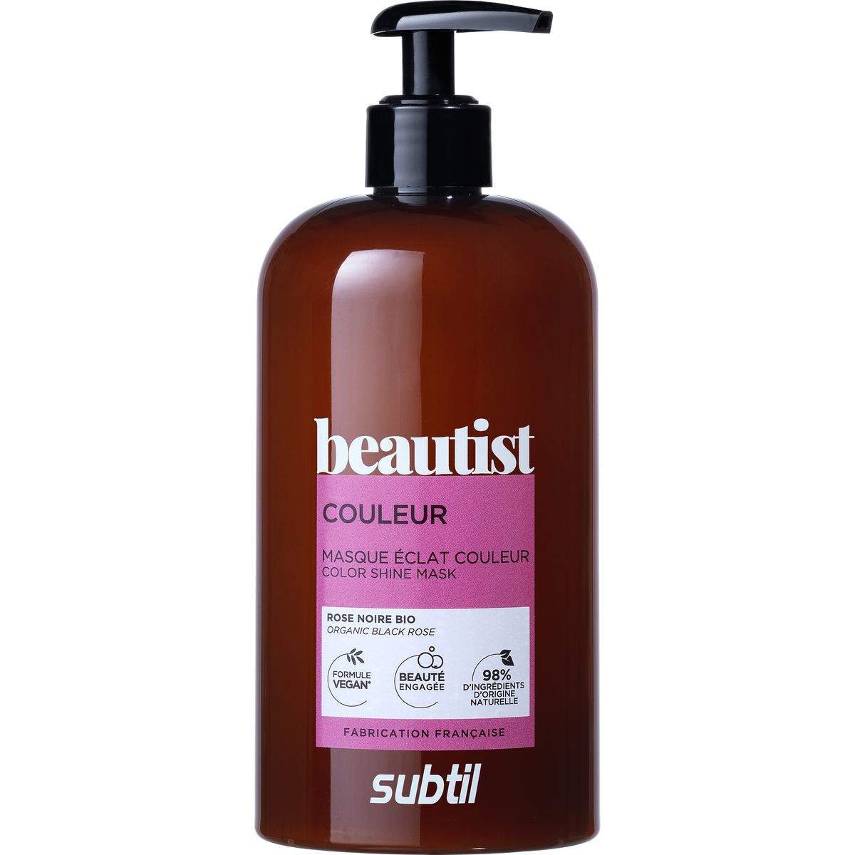 Subtil Beautist - Color Shine Mask - Organic Black Rose 500 Ml