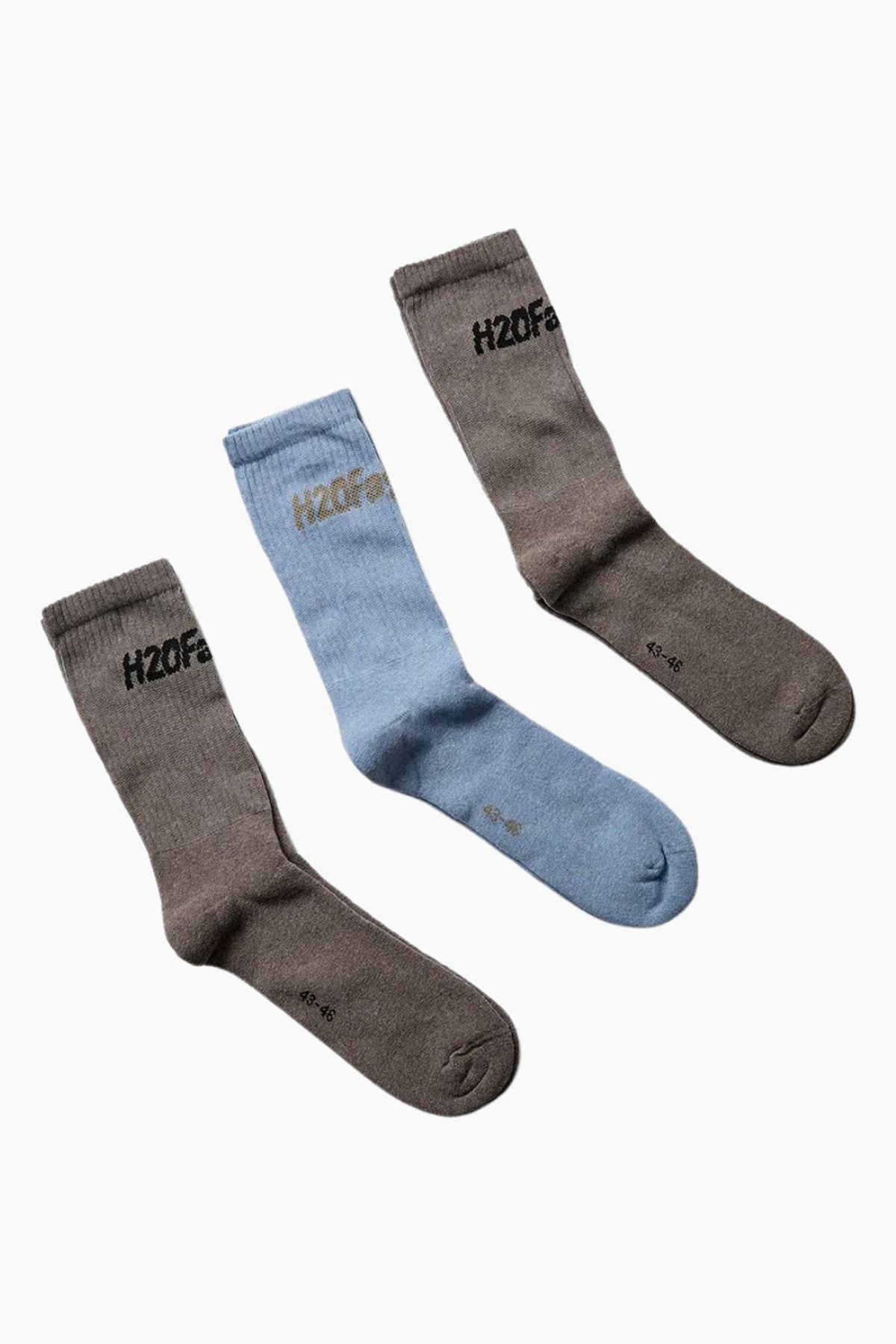 Suck Socks 3 Pack - Brown/Brown/Light Blue - H2O Fagerholt - Brun 36-39