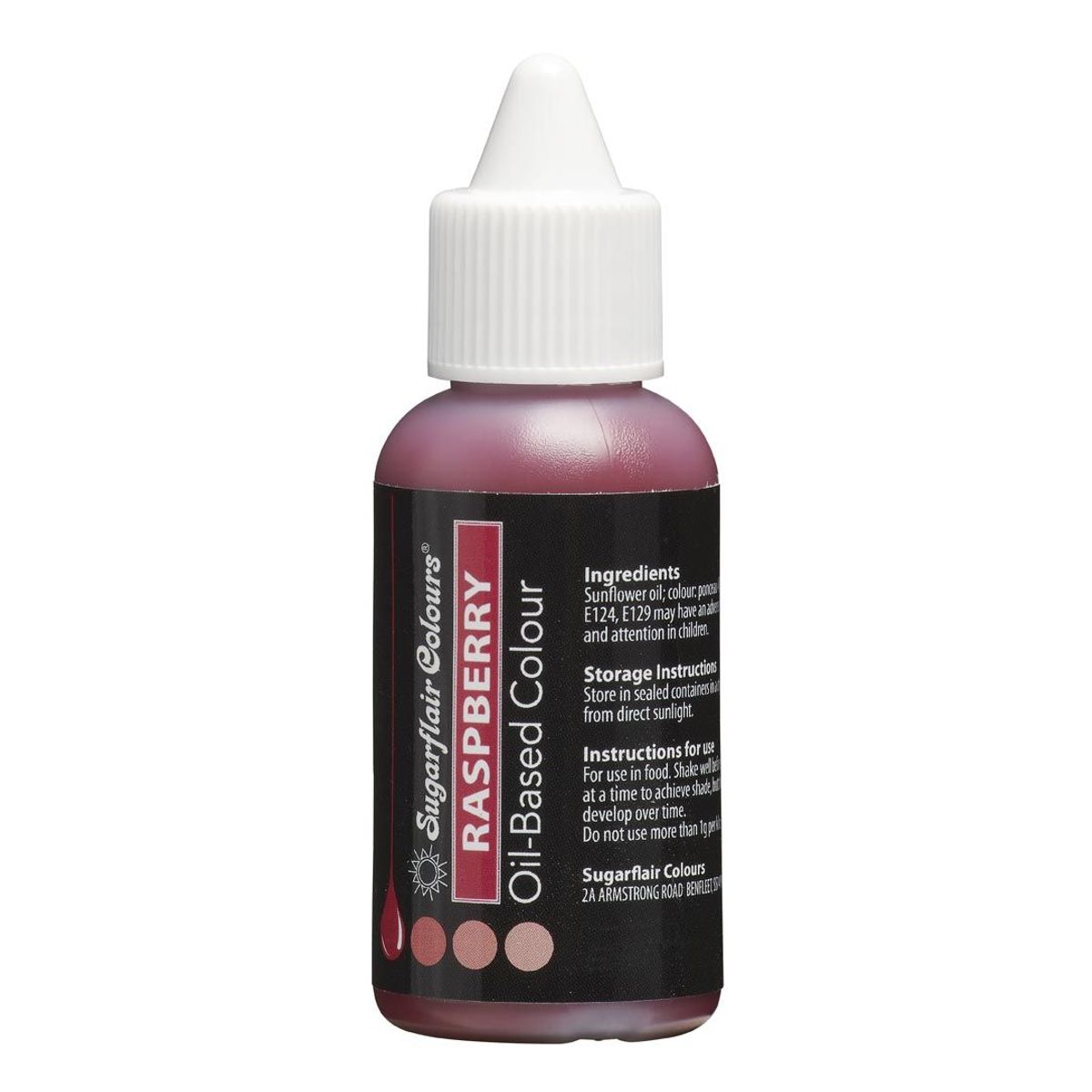 Sugarflair Oil Based Colour - Raspberry 30 ml