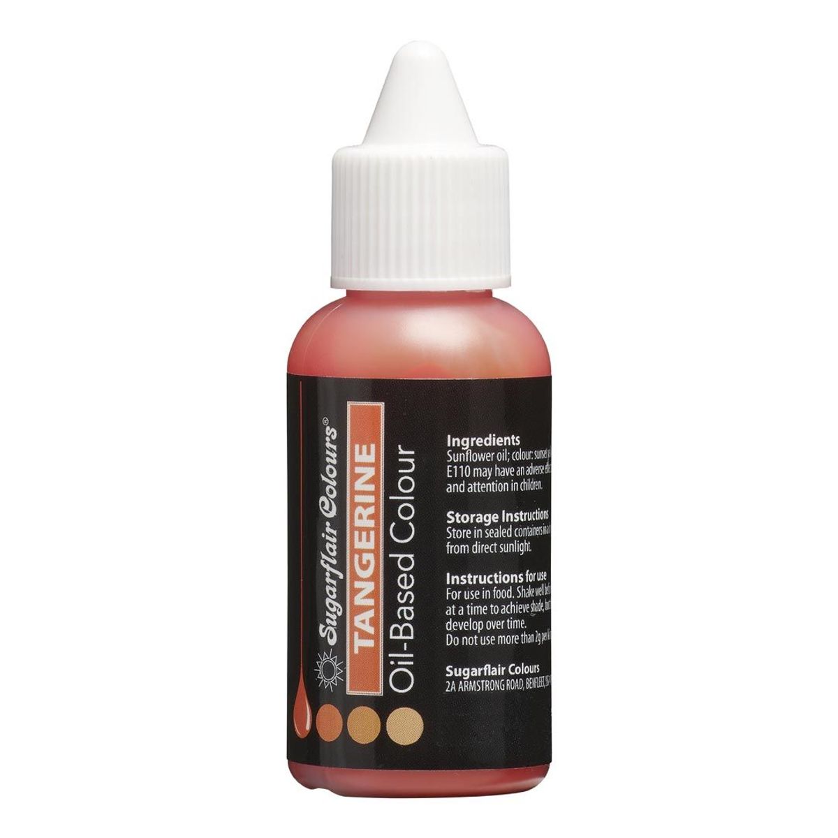 Sugarflair Oil Based Colour - Tangerine 30 ml