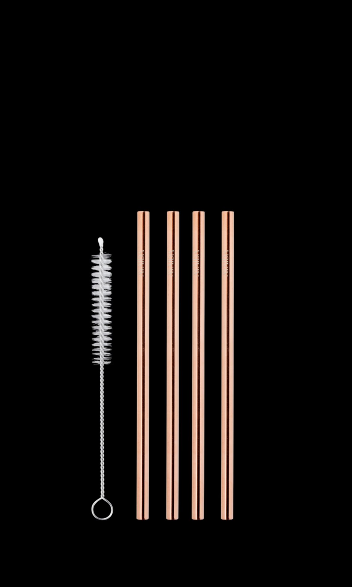 Sugerør i rustfrit stål - Short Straw - Rose Gold