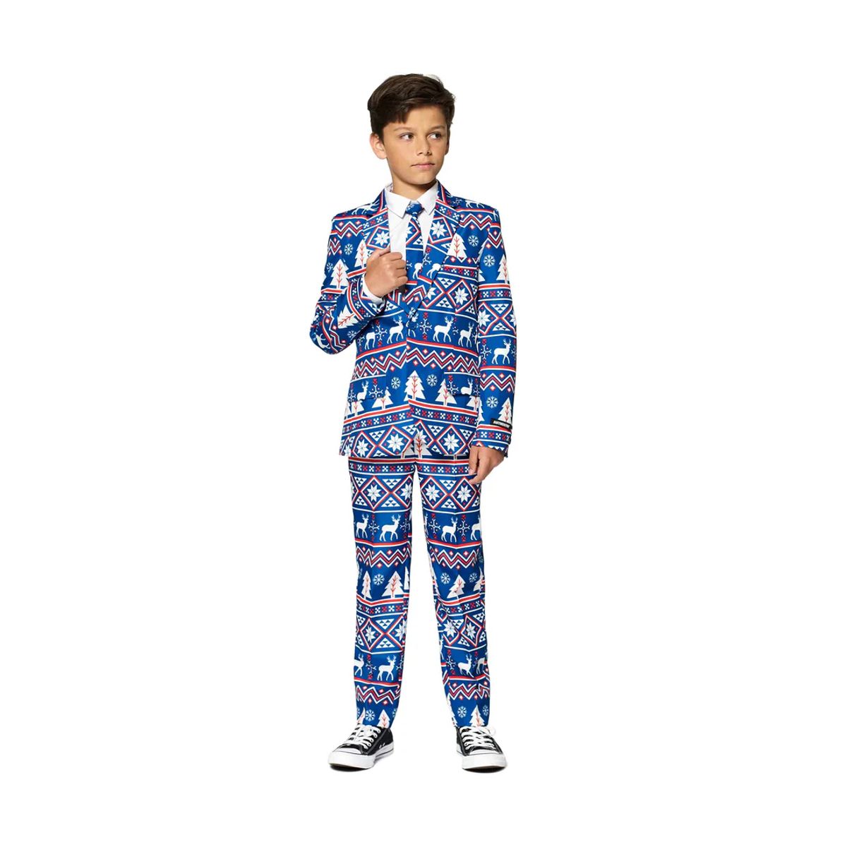 Suitmeister - Boys Christmas Blue Nordic L