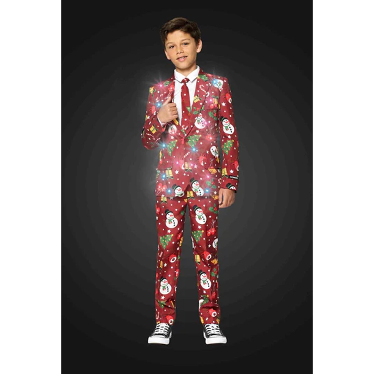 Suitmeister - Boys Christmas Red Icons Light Up L