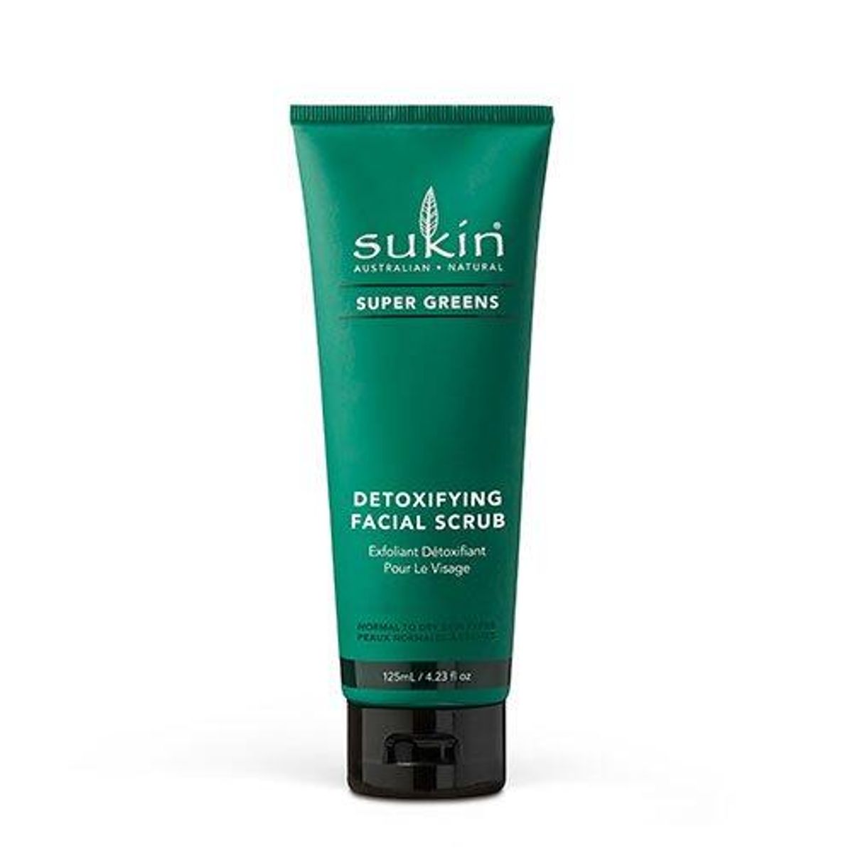 Sukin Facial Scrub Detoxifying Super Greens, 125ml.