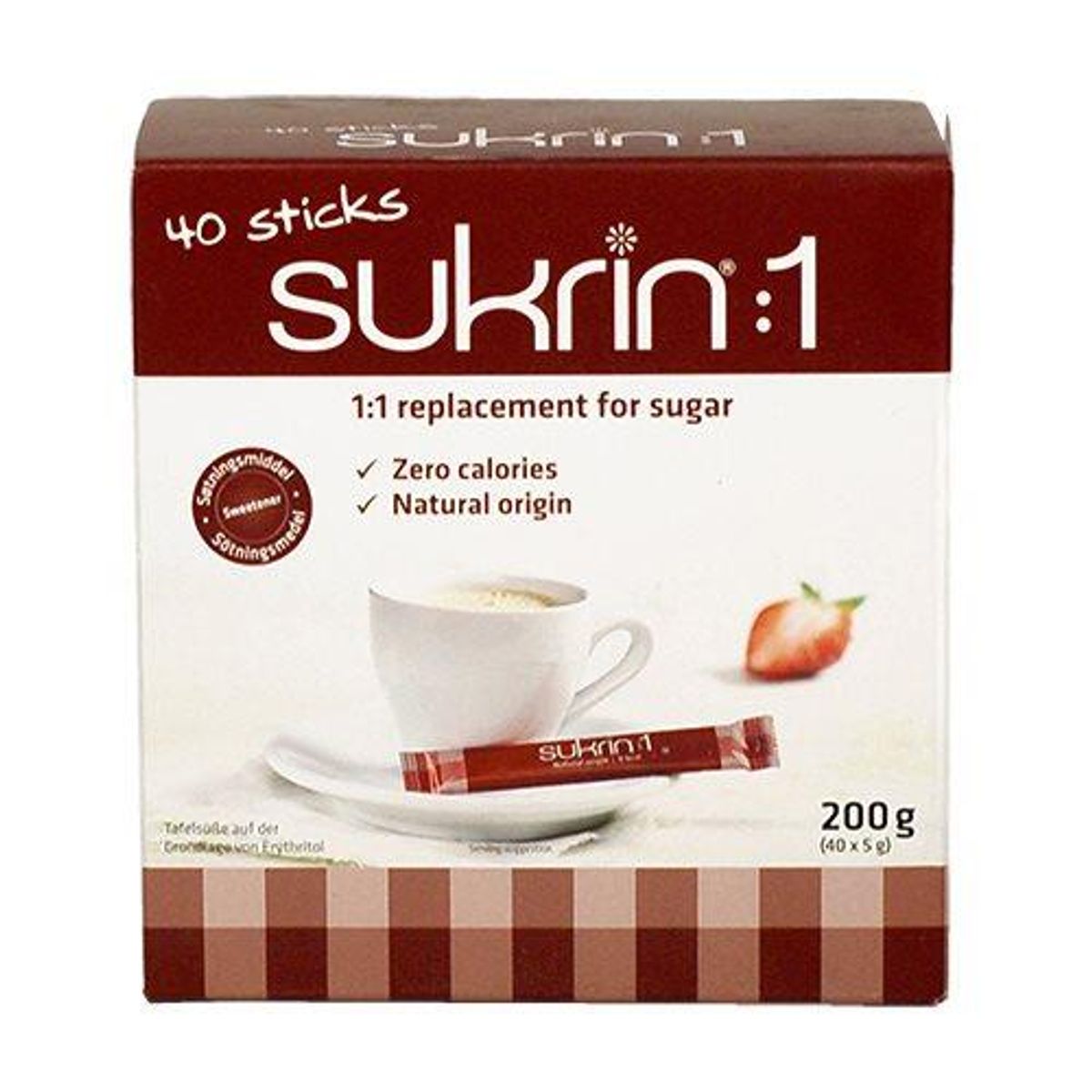 Sukrin:1 sticks 40x5g, 200g