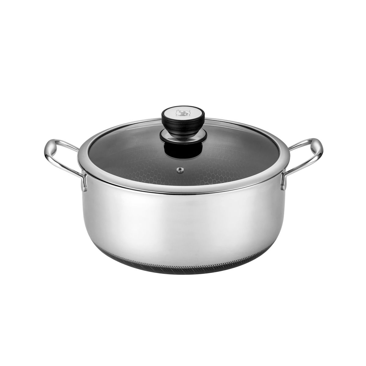 Sumisu - Fusion Non-stick Gryde 7,2 Liter (28 cm) med låg - Ildfast op til 300 grader - Tåler Opvaskemaskine - Tåler Metalredskaber - Til induktion og gas