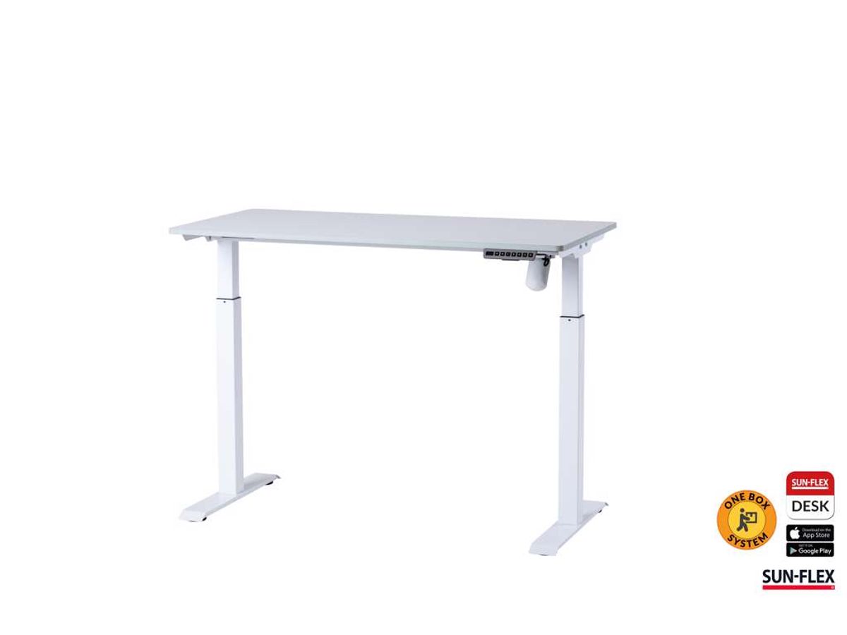 Sun-flex®Easydesk Elite 120x60 cm Pure White