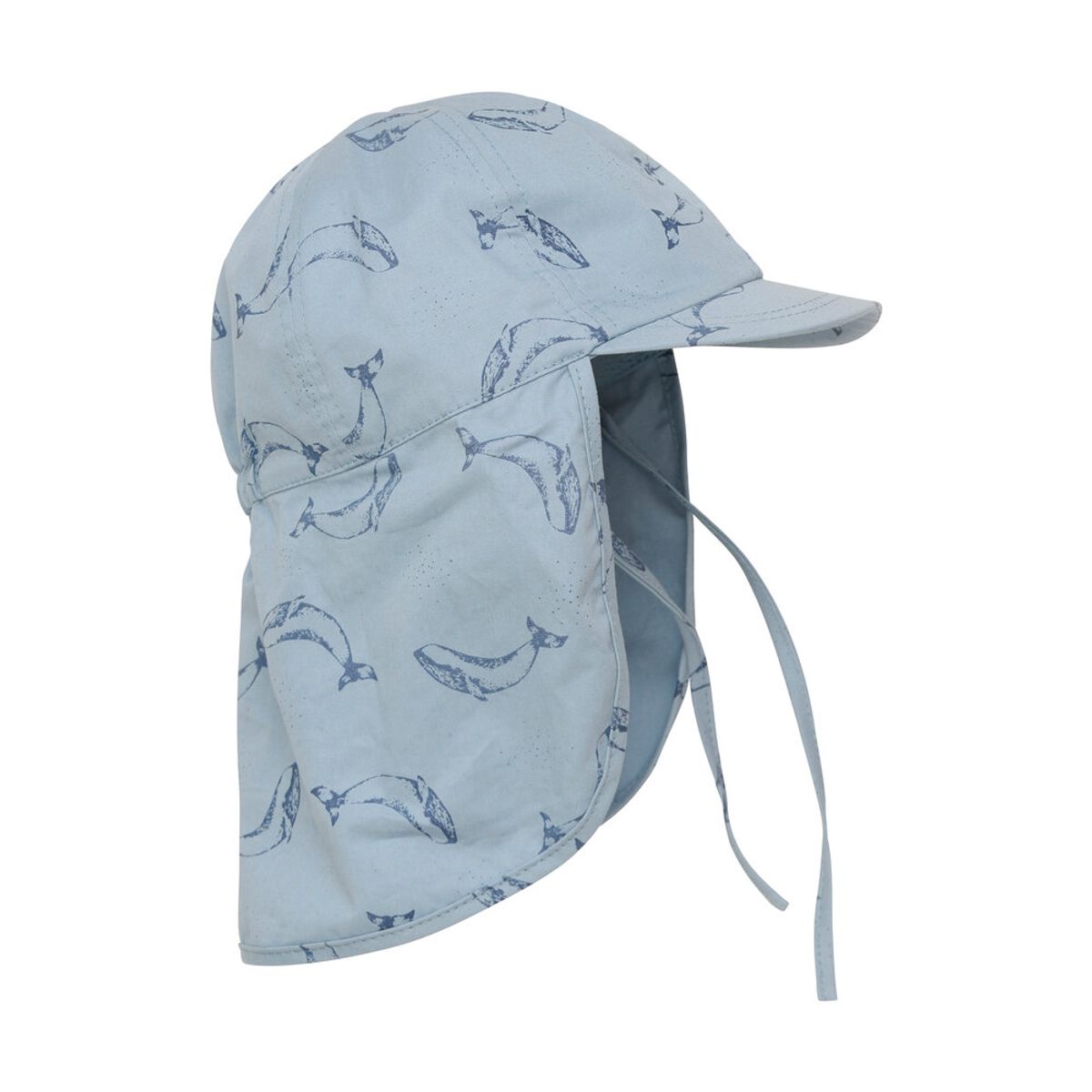 Sun Hat m. String - Dusty Blue - 6-12 MDR.