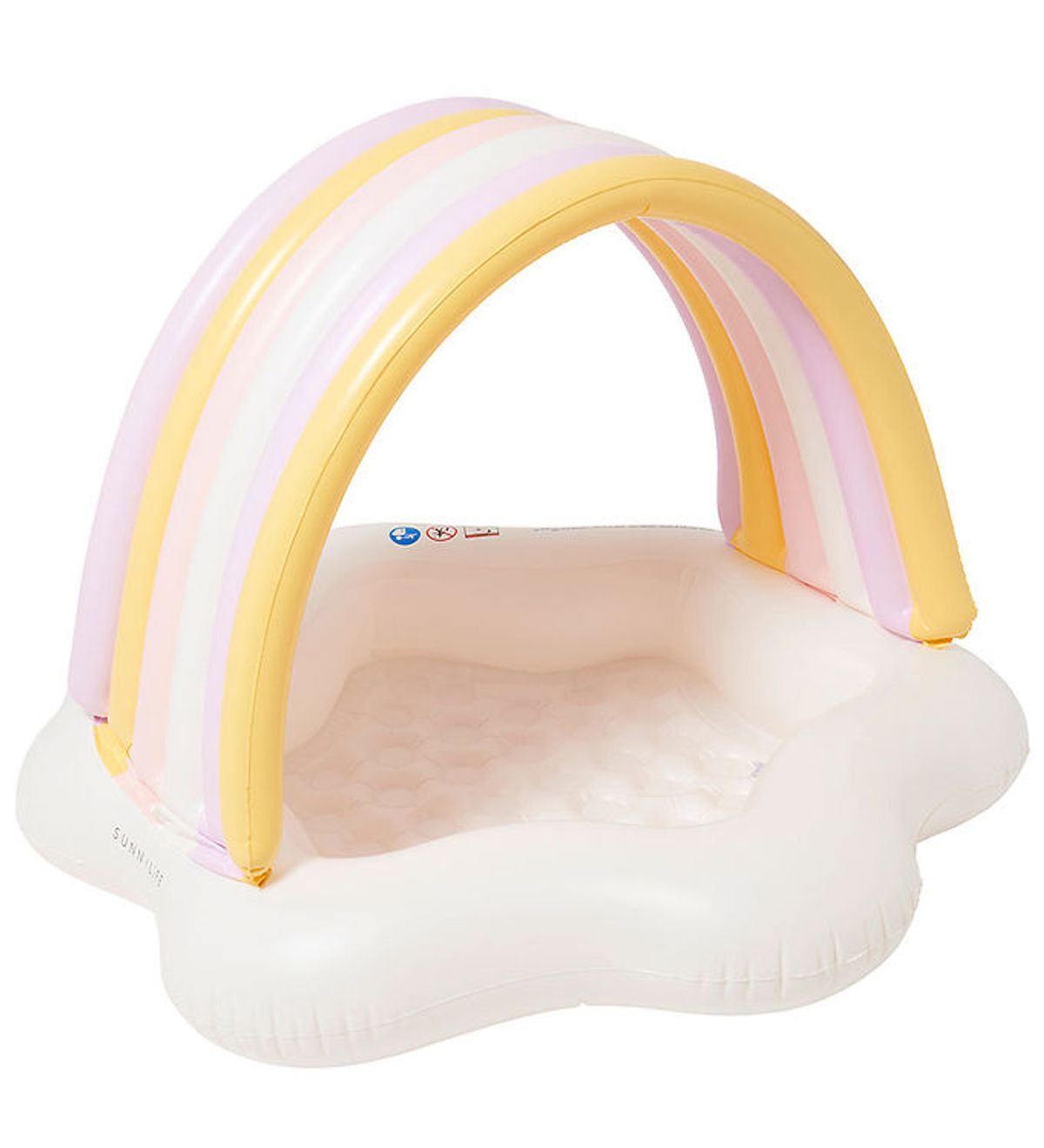 SunnyLife Badebassin m. Skygge - 120x90 cm - Princess Swan Mult