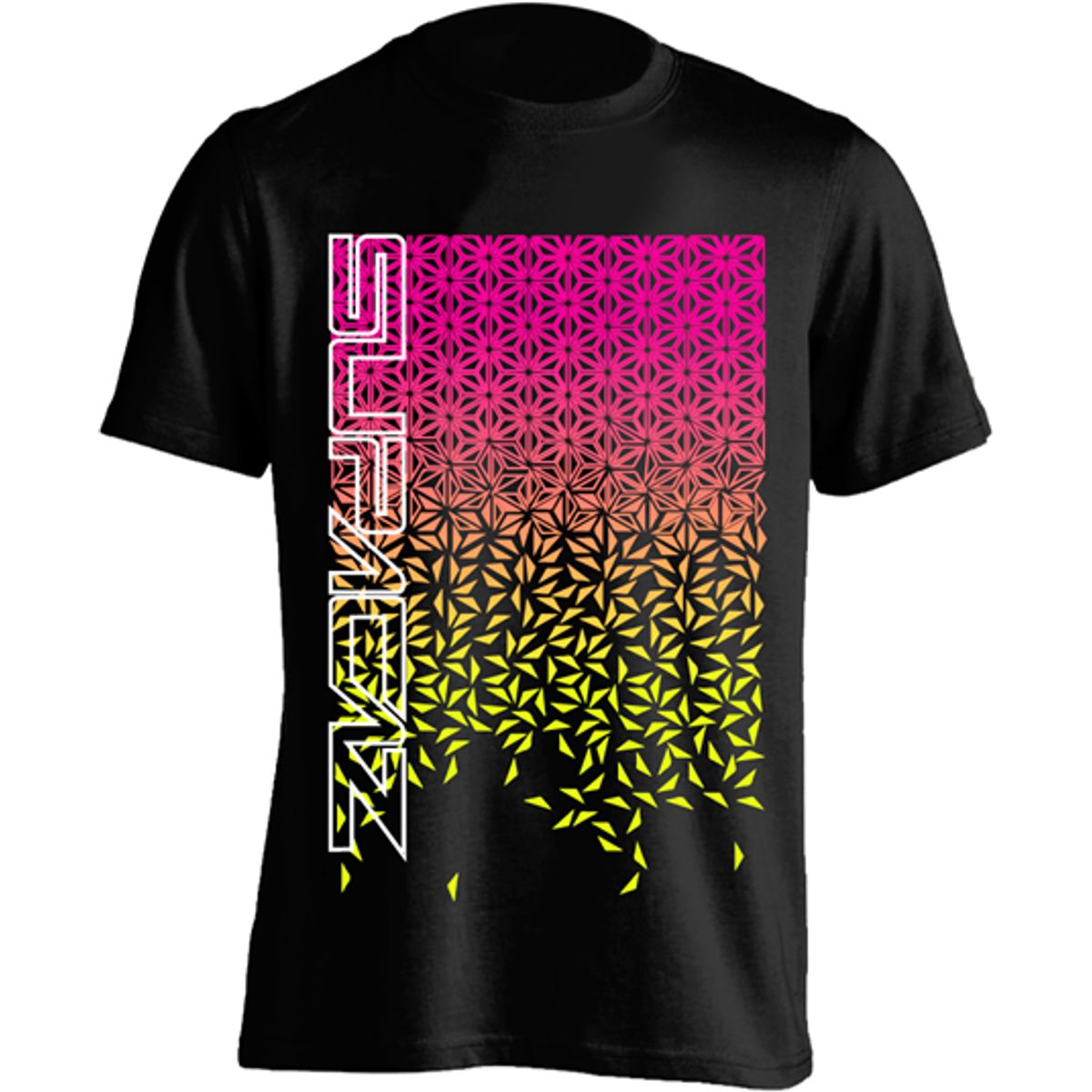 Supacaz T-shirt Star Fade - Sort/Pink/Gul