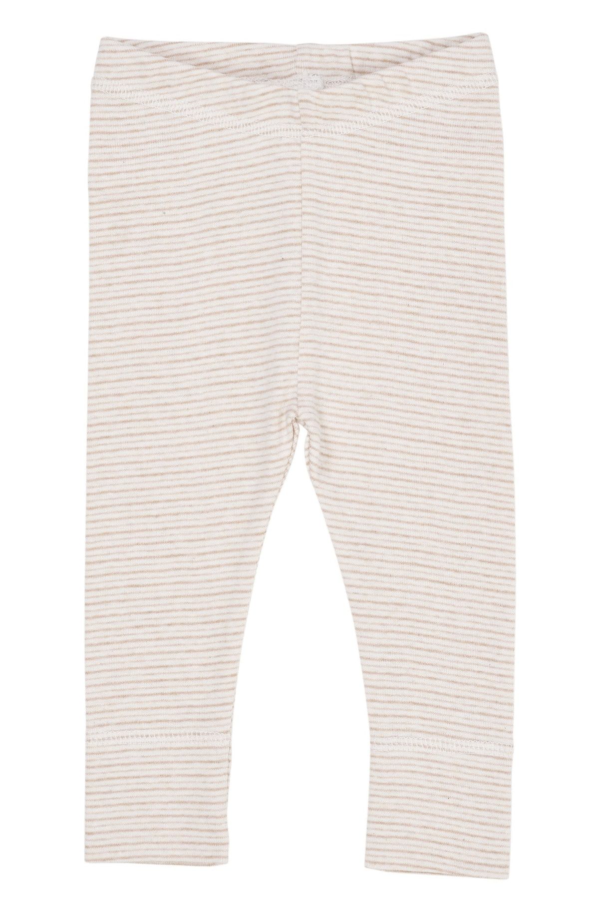 SUPER BLØDE LEGGINGS MED STRIBER - BEIGE STRIPE - BEIGE STRIPE / 50