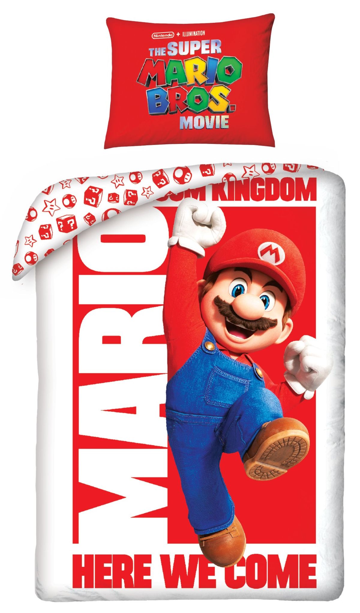 Super Mario Bros Movie Sengetøj 140 x 200 cm - 100 procent bomuld