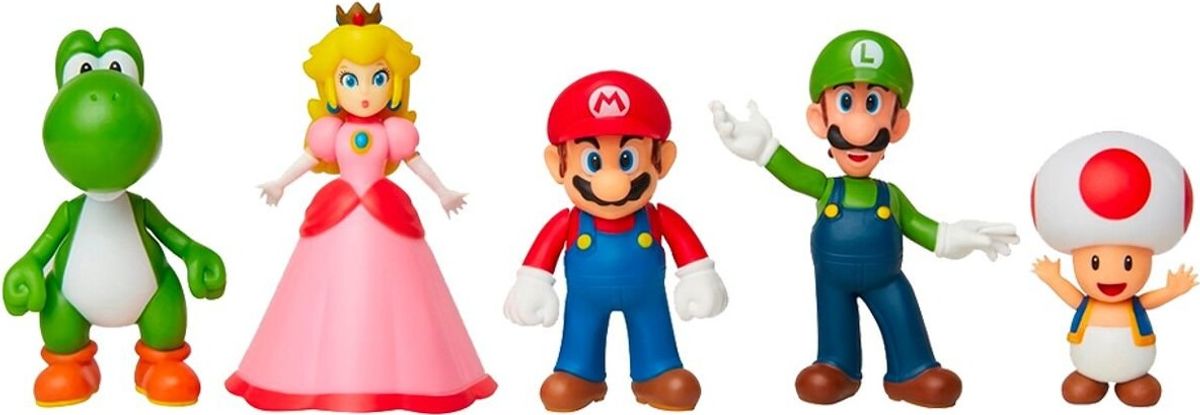 Super Mario Figurer - 5 Stk - 6 Cm