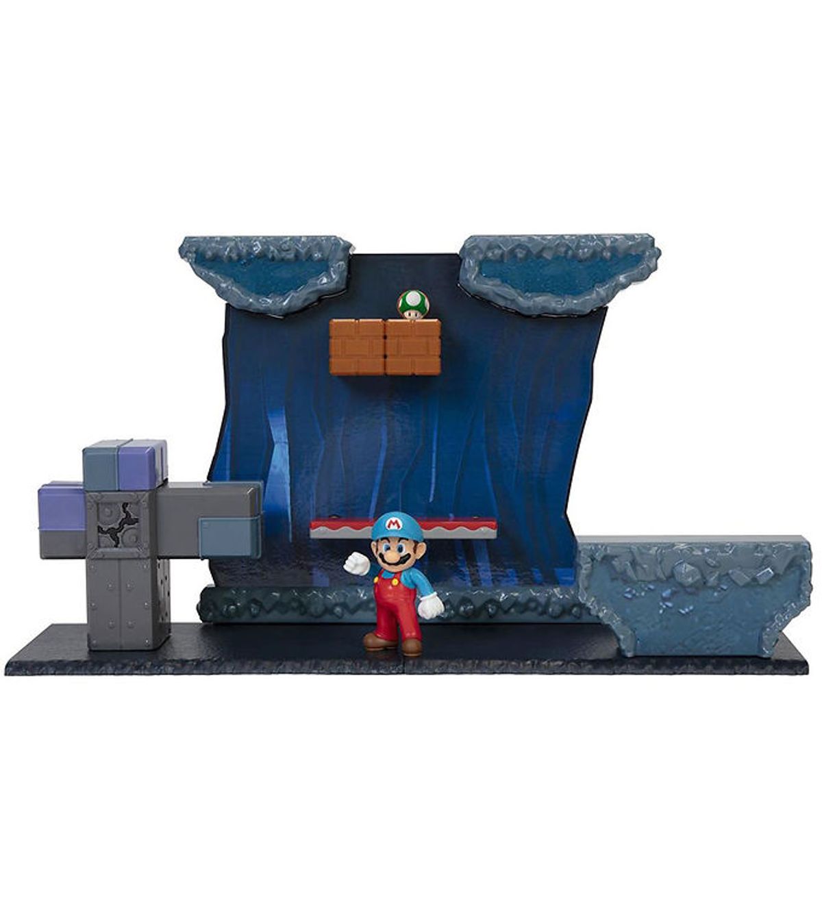 Super Mario Legesæt - Underground Playset - 9 Dele