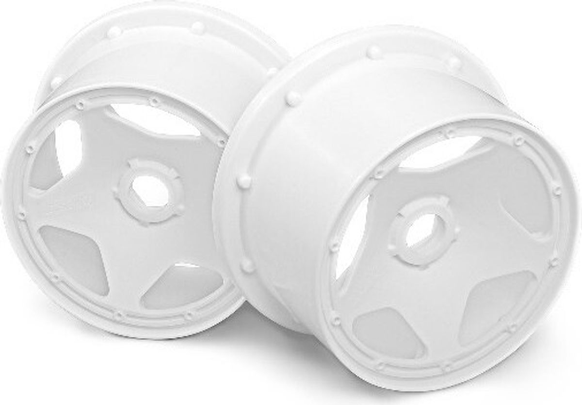 Super Star Wheel White (120x75mm/2pcs) - Hp3225 - Hpi Racing