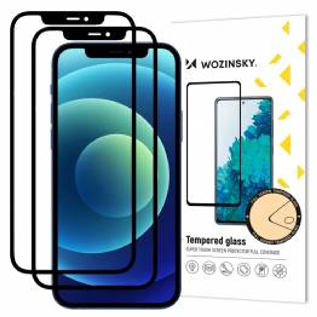 Super Tough beskyttelsesglas til iPhone 12 / 12 Pro fra Wozinsky - 2-pack