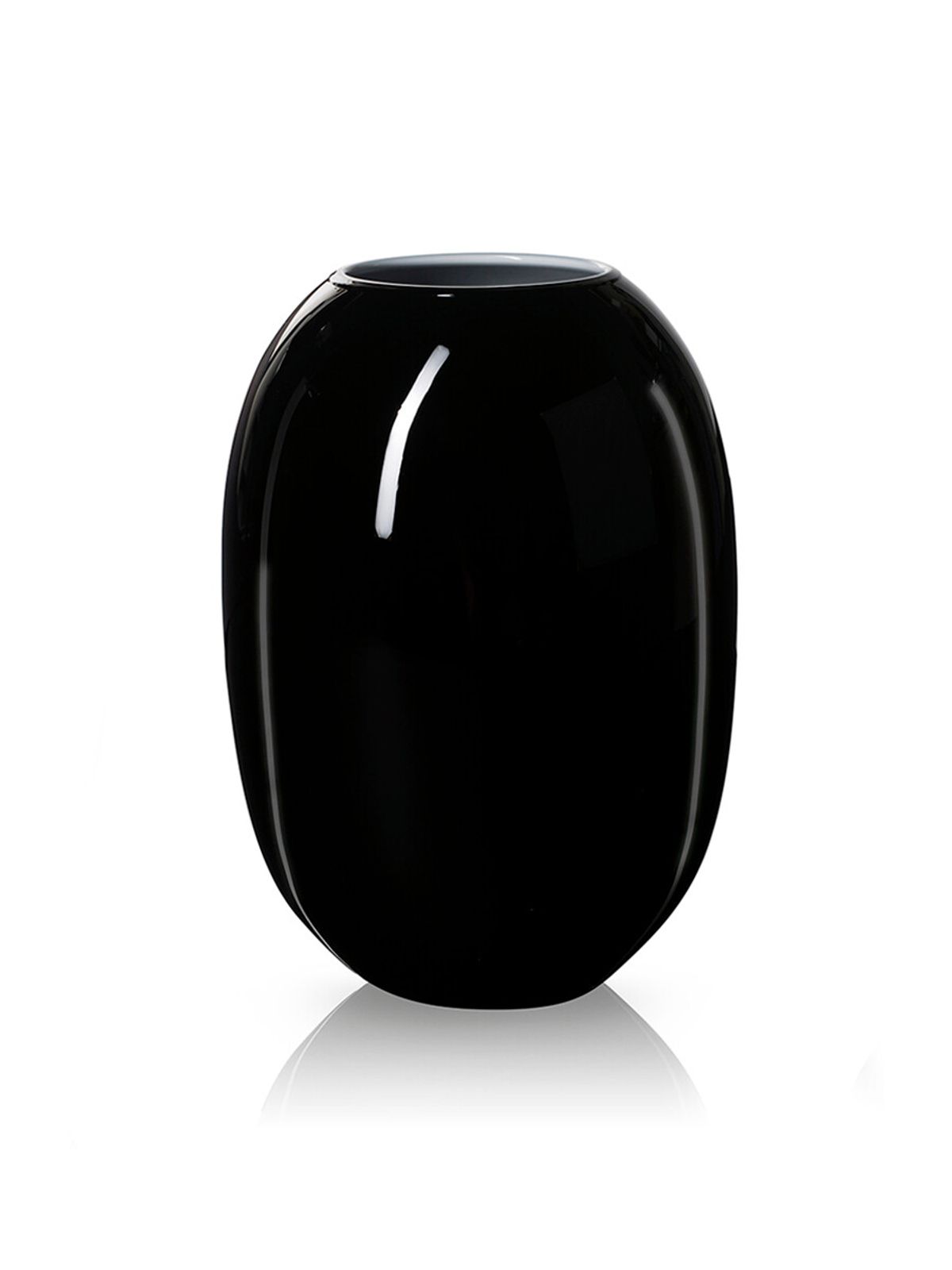 SUPER Vase fra Piet Hein (Sort/Opal) (25 cm)