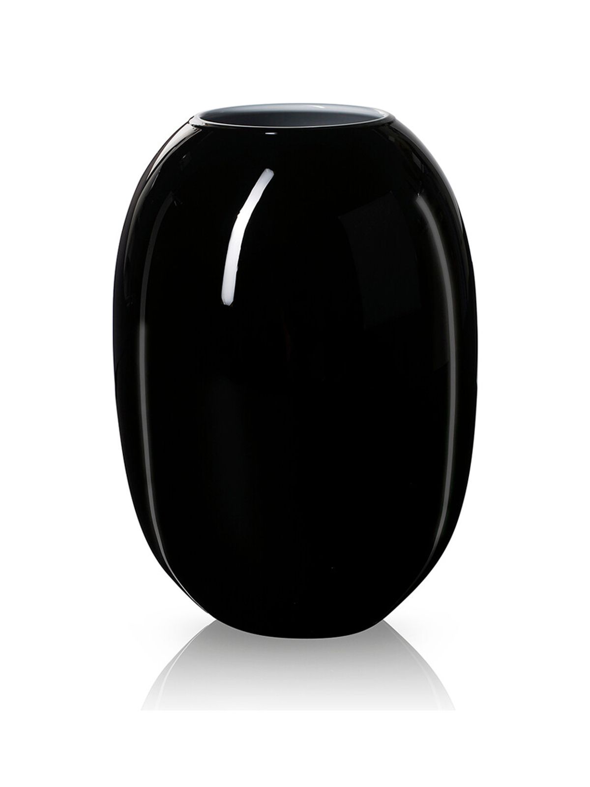 SUPER Vase fra Piet Hein (Sort/Opal) (30 cm)