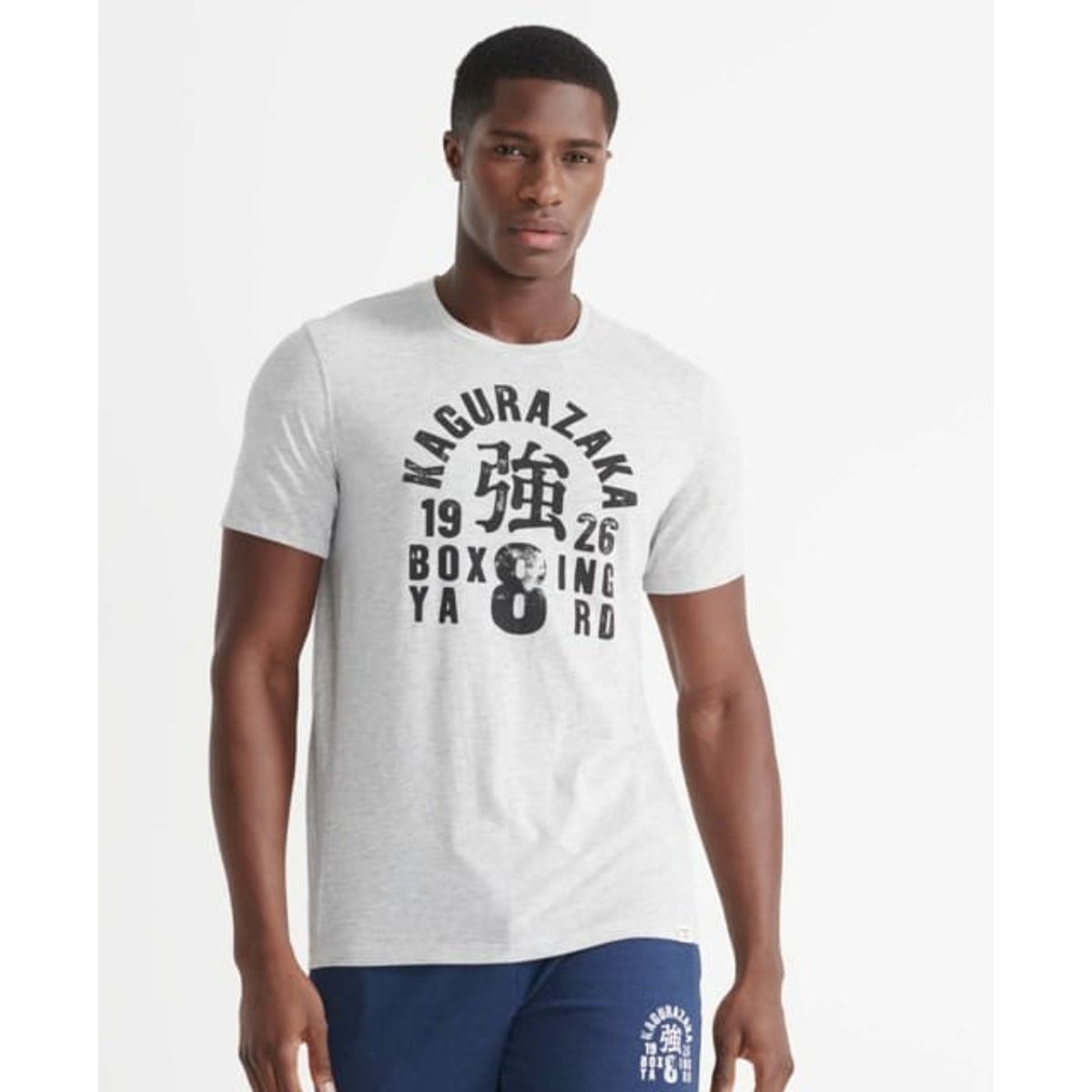 SuperDry Sport - Training Boxing Yard T-Shirt - Grey Marl S